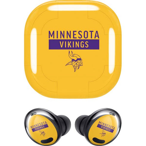 NFL Minnesota Vikings Yellow Performance Series Galaxy Buds Pro Skin