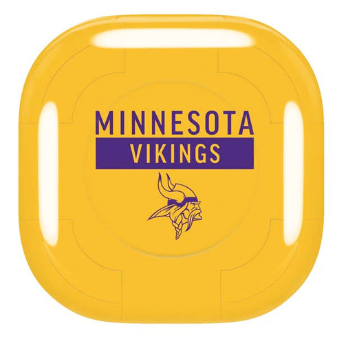 NFL Minnesota Vikings Yellow Performance Series Galaxy Buds Pro Skin