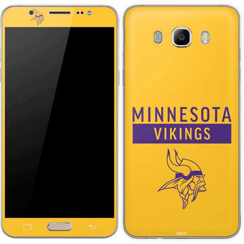 NFL Minnesota Vikings Yellow Performance Series Galaxy J7 Skin