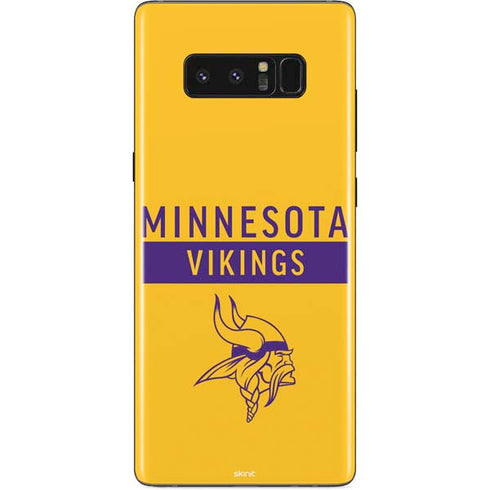 NFL Minnesota Vikings Yellow Performance Series Galaxy Note 8 Skin