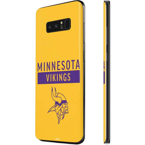 NFL Minnesota Vikings Yellow Performance Series Galaxy Note 8 Skin