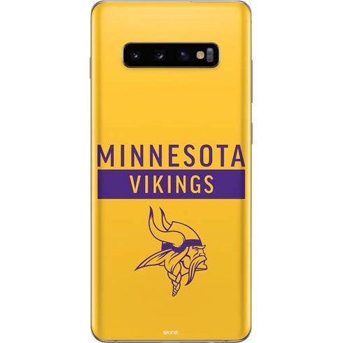 NFL Minnesota Vikings Yellow Performance Series Galaxy S10 Plus Skin