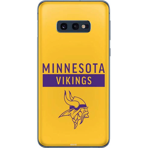 NFL Minnesota Vikings Yellow Performance Series Galaxy S10e Skin