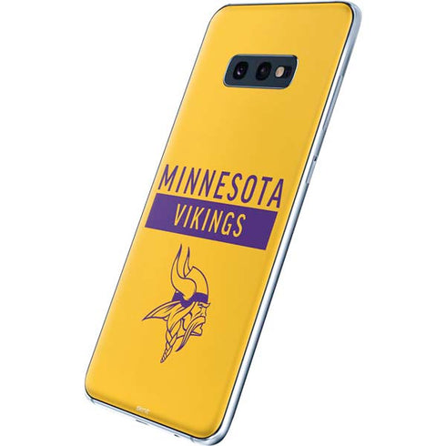 NFL Minnesota Vikings Yellow Performance Series Galaxy S10e Skin