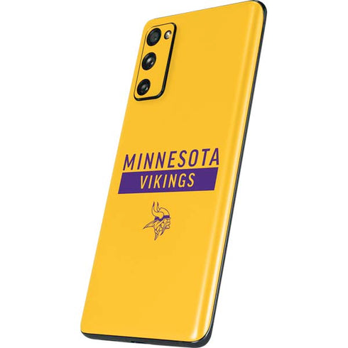 NFL Minnesota Vikings Yellow Performance Series Galaxy S20 Fan Edition Skin