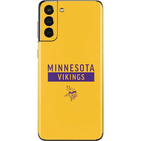 NFL Minnesota Vikings Yellow Performance Series Galaxy S21 Plus 5G Skin