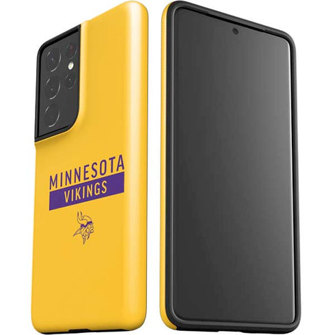 NFL Minnesota Vikings Yellow Performance Series Galaxy S21 Ultra 5G Pro Case