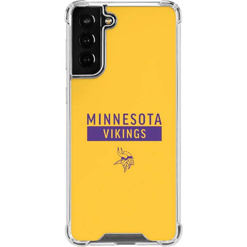 NFL Minnesota Vikings Yellow Performance Series Galaxy S22 Plus Clear Case