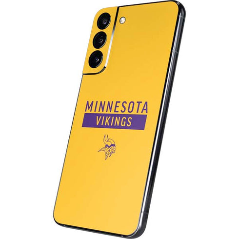 NFL Minnesota Vikings Yellow Performance Series Galaxy S22 Plus Skin