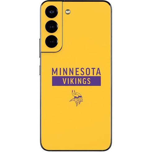NFL Minnesota Vikings Yellow Performance Series Galaxy S22 Skin