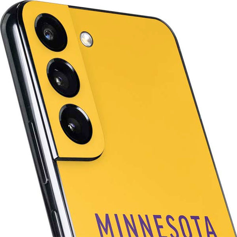 NFL Minnesota Vikings Yellow Performance Series Galaxy S22 Skin