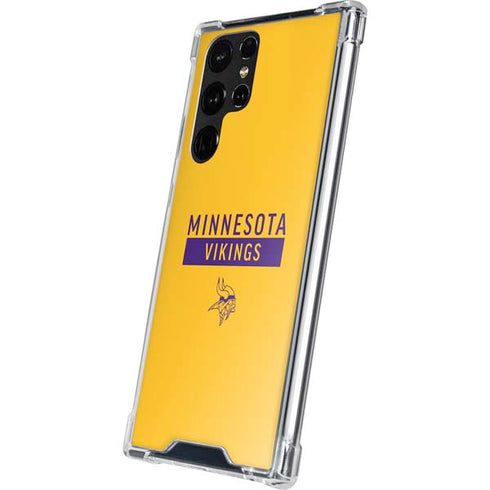 NFL Minnesota Vikings Yellow Performance Series Galaxy S22 Ultra Clear Case