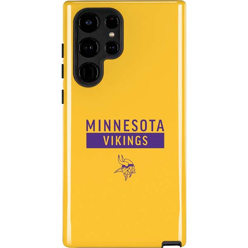 NFL Minnesota Vikings Yellow Performance Series Galaxy S22 Ultra Pro Case