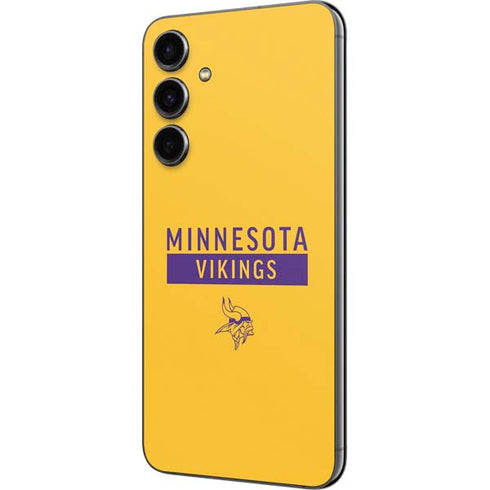 NFL Minnesota Vikings Yellow Performance Series Galaxy S23 FE Skin