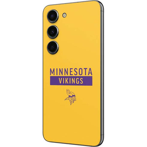 NFL Minnesota Vikings Yellow Performance Series Galaxy S23 Skin