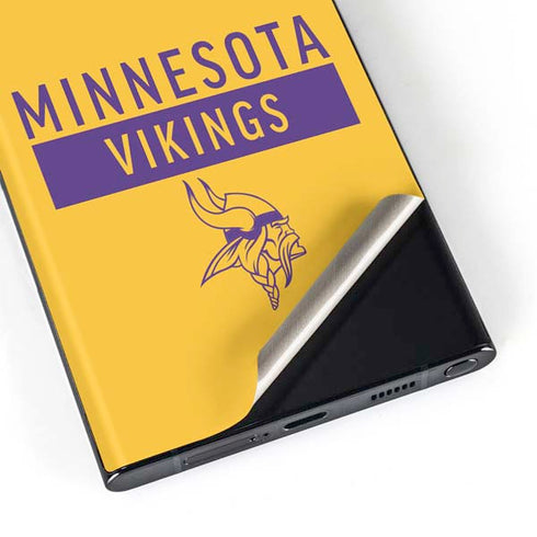 NFL Minnesota Vikings Yellow Performance Series Galaxy S23 Ultra Skin