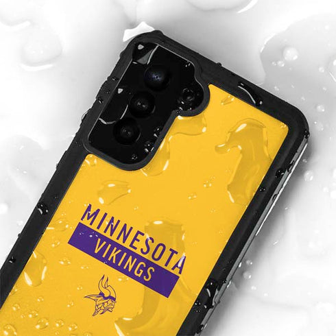 NFL Minnesota Vikings Yellow Performance Series Galaxy S23 Waterproof Case