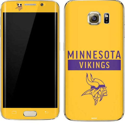 NFL Minnesota Vikings Yellow Performance Series Galaxy S7 Edge Skin