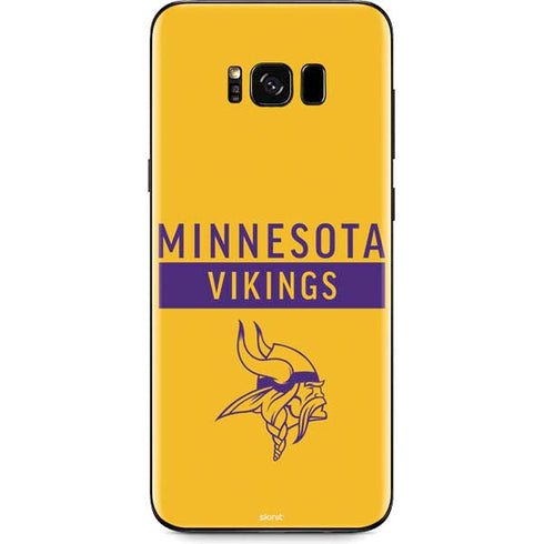 NFL Minnesota Vikings Yellow Performance Series Galaxy S8 Skin
