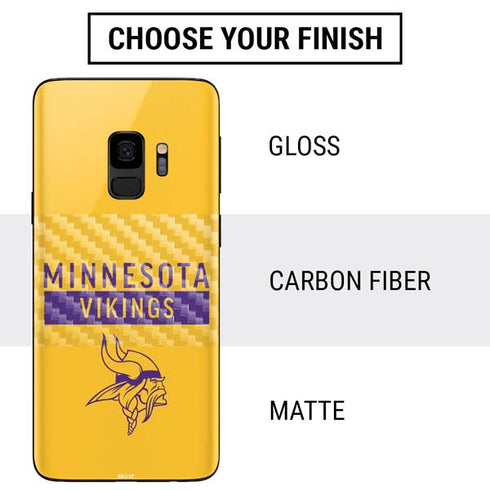 NFL Minnesota Vikings Yellow Performance Series Galaxy S9 Skin