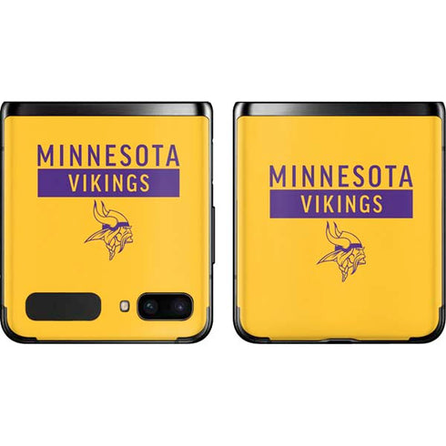 NFL Minnesota Vikings Yellow Performance Series Galaxy Z Flip Skin