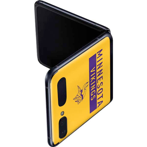 NFL Minnesota Vikings Yellow Performance Series Galaxy Z Flip Skin