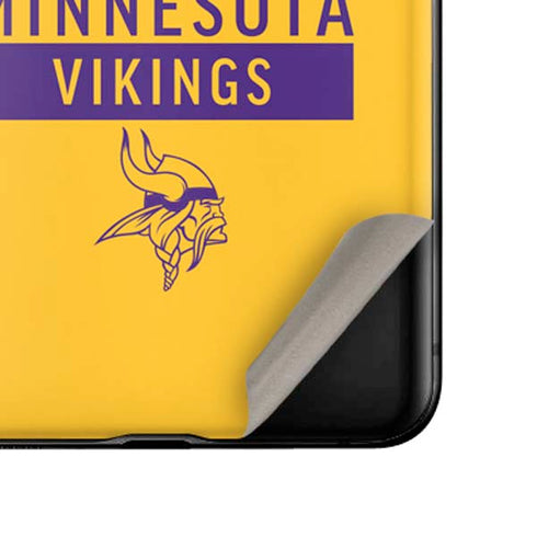 NFL Minnesota Vikings Yellow Performance Series Galaxy Z Flip Skin