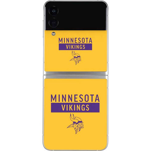 NFL Minnesota Vikings Yellow Performance Series Galaxy Z Flip3 5G Skin