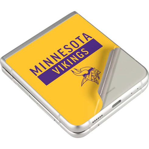 NFL Minnesota Vikings Yellow Performance Series Galaxy Z Flip3 5G Skin