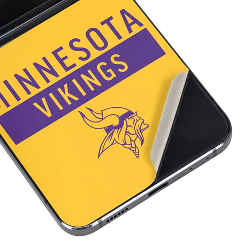 NFL Minnesota Vikings Yellow Performance Series Galaxy Z Flip5 5G Skin