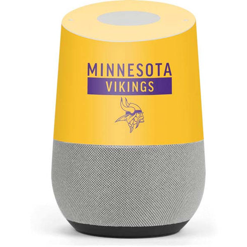 NFL Minnesota Vikings Yellow Performance Series Google Home Skin
