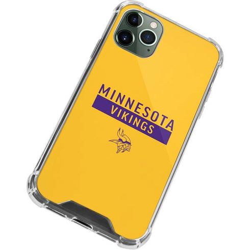 NFL Minnesota Vikings Yellow Performance Series iPhone 11 Pro Max Clear Case