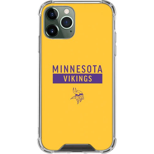 NFL Minnesota Vikings Yellow Performance Series iPhone 11 Pro Max Clear Case