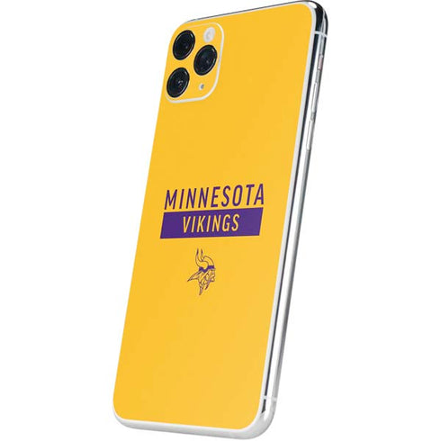 NFL Minnesota Vikings Yellow Performance Series iPhone 11 Pro Max Skin