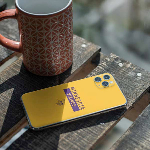 NFL Minnesota Vikings Yellow Performance Series iPhone 11 Pro Max Skin