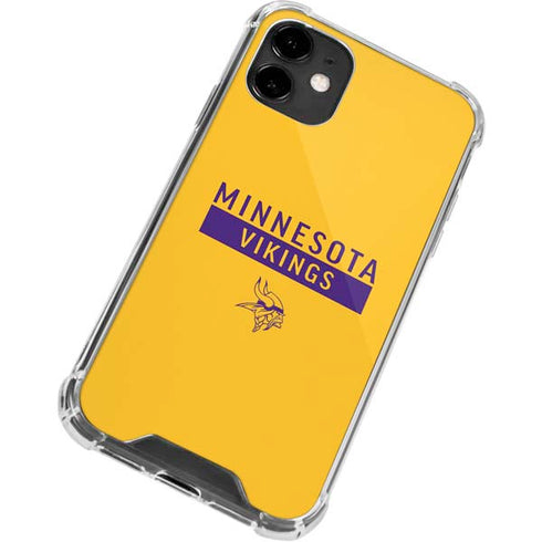 NFL Minnesota Vikings Yellow Performance Series iPhone 12 Mini Clear Case