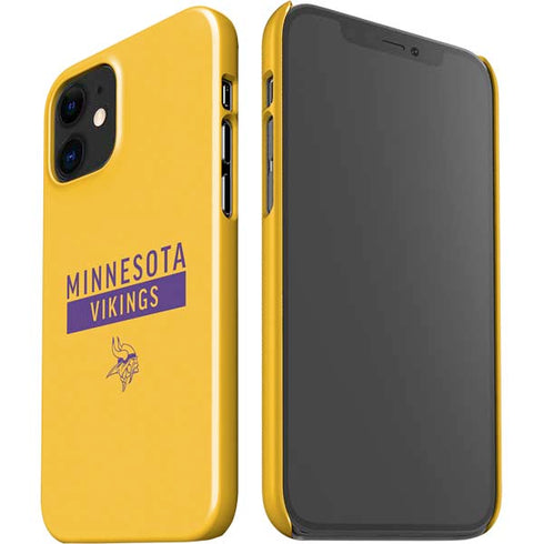 NFL Minnesota Vikings Yellow Performance Series iPhone 12 Mini Lite Case