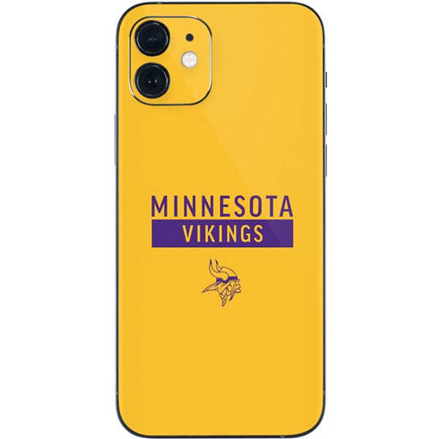 NFL Minnesota Vikings Yellow Performance Series iPhone 12 Mini Skin