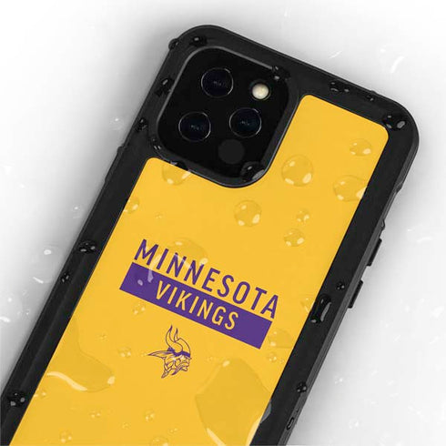 NFL Minnesota Vikings Yellow Performance Series iPhone 12 Pro Waterproof Case