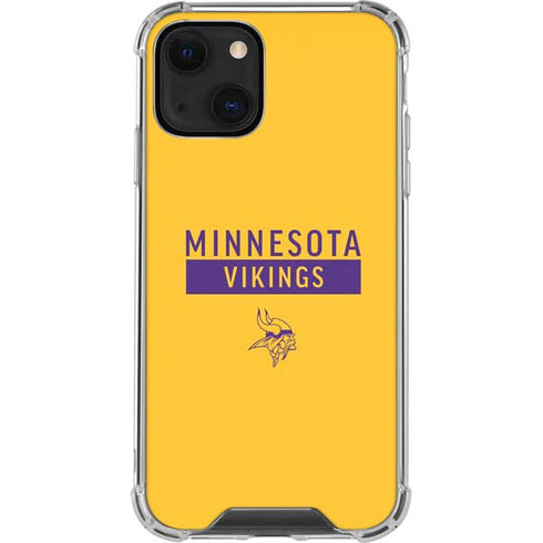 NFL Minnesota Vikings Yellow Performance Series iPhone 13 Clear Case