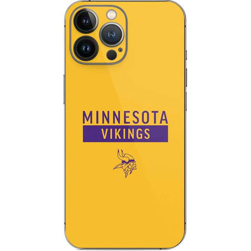 NFL Minnesota Vikings Yellow Performance Series iPhone 13 Pro Max Skin