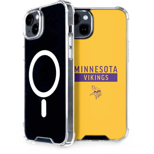 NFL Minnesota Vikings Yellow Performance Series iPhone 15 Plus MagSafe Case