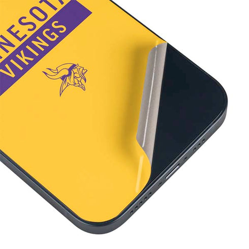 NFL Minnesota Vikings Yellow Performance Series iPhone 15 Plus Skin