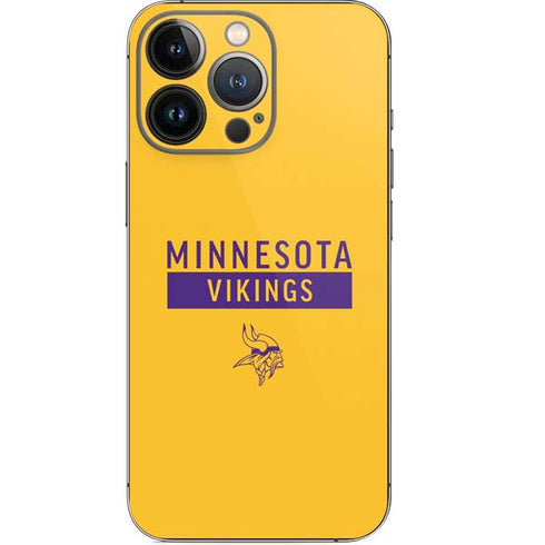 NFL Minnesota Vikings Yellow Performance Series iPhone 14 Pro Skin