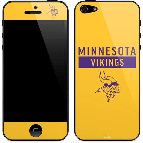 NFL Minnesota Vikings Yellow Performance Series iPhone 5/5s/5SE Skin