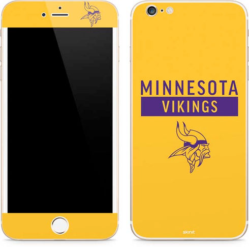 NFL Minnesota Vikings Yellow Performance Series iPhone 6/6s Plus Skin