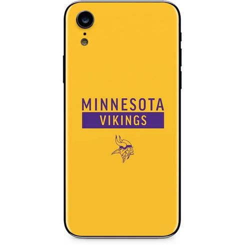 NFL Minnesota Vikings Yellow Performance Series iPhone XR Skin