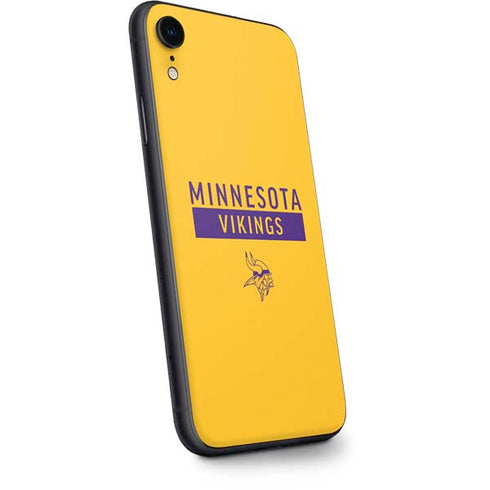 NFL Minnesota Vikings Yellow Performance Series iPhone XR Skin