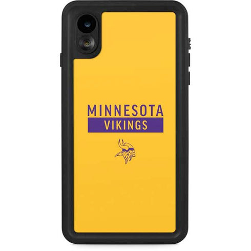 NFL Minnesota Vikings Yellow Performance Series iPhone XR Waterproof Case