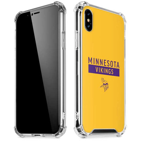 NFL Minnesota Vikings Yellow Performance Series iPhone XS Max Clear Case